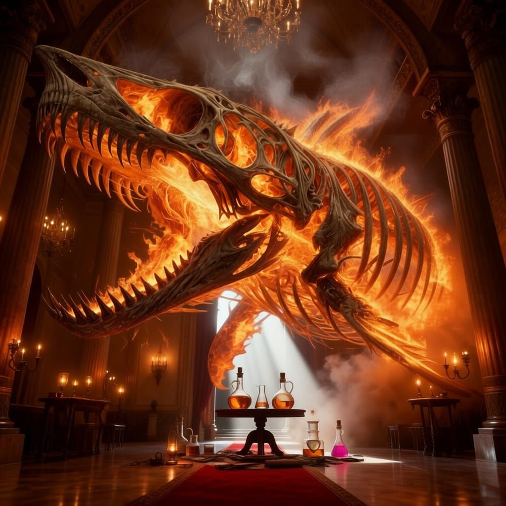 Dragon Smoke in an Opium Den