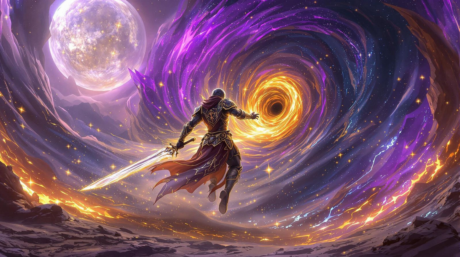 Majestic Light Warrior Unleashes Cosmic Chaos