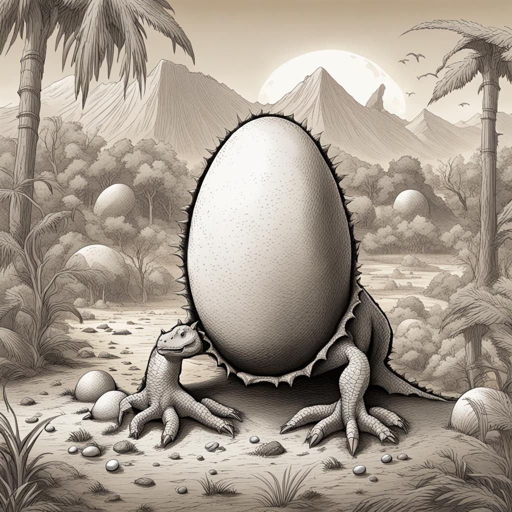 Dinosaur Hatching in Prehistoric World