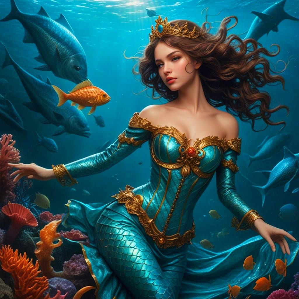 Siren of the Sea in Seductive Glory