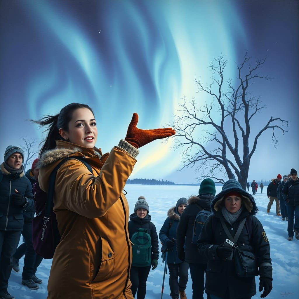 Mysterious Lapland Nightscapes in H.R. Giger's Style