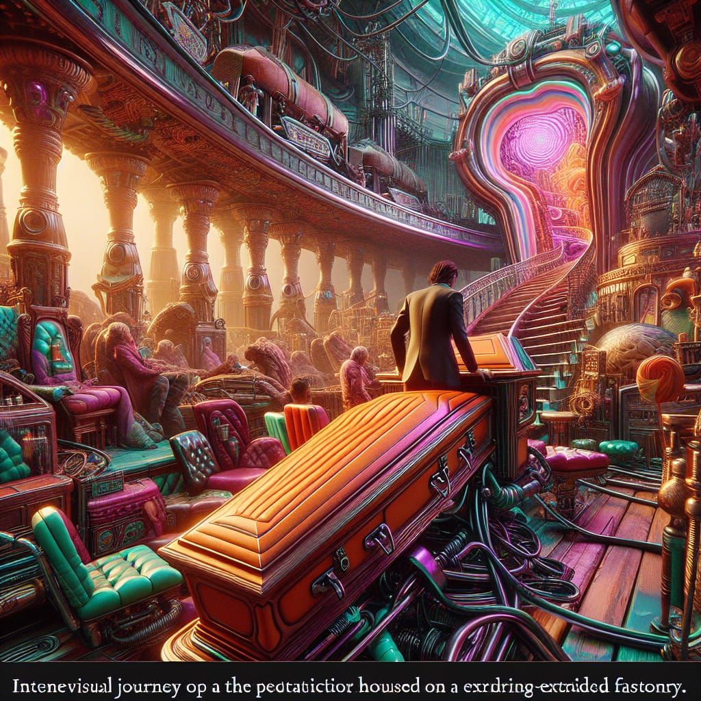 Ethereal Steampunk Funeral ParkScene