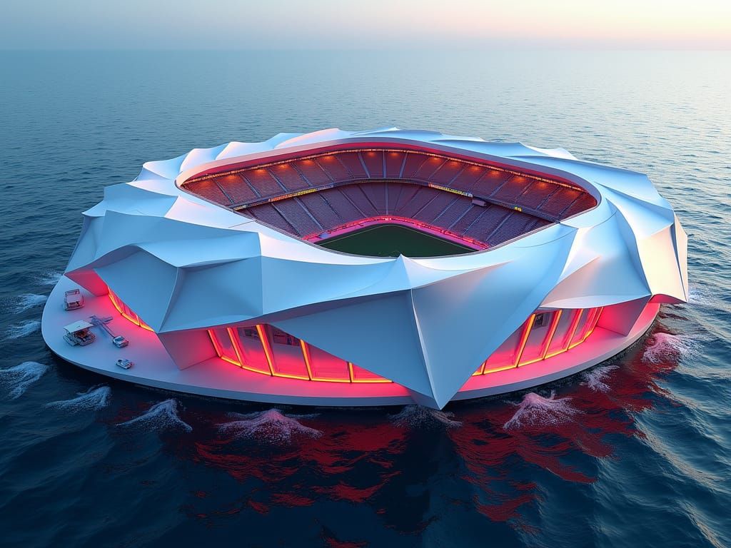 Floating stadium