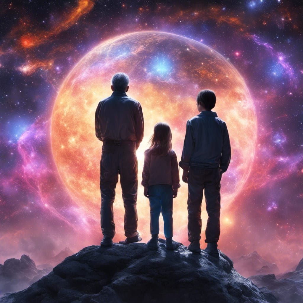 Cosmic Family Portrait in Holographic Style