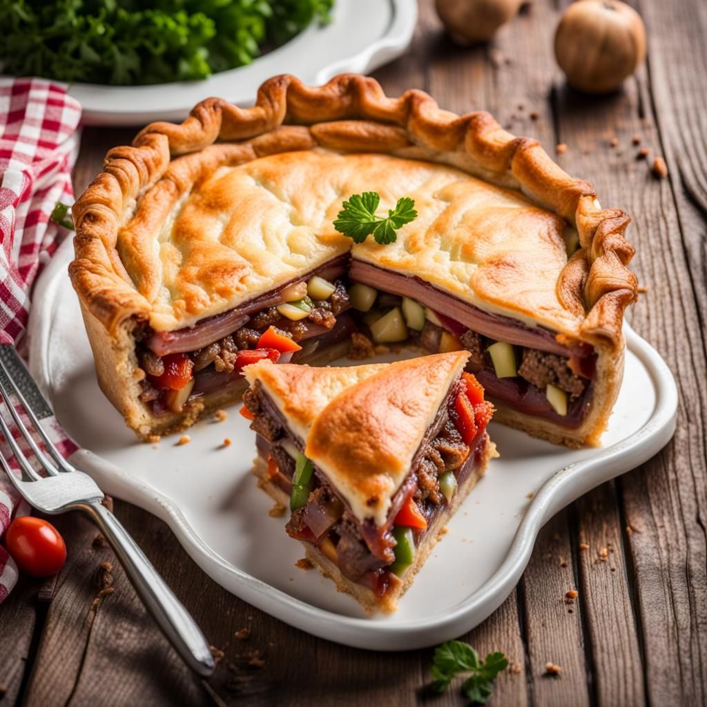 Mouthwatering Meat Pie