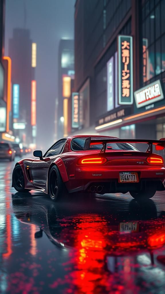 Mazda RX7 On The Urban Prowl ♠️