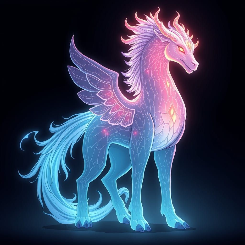 Majestic Patronus in Anime-Style Cel-Shading