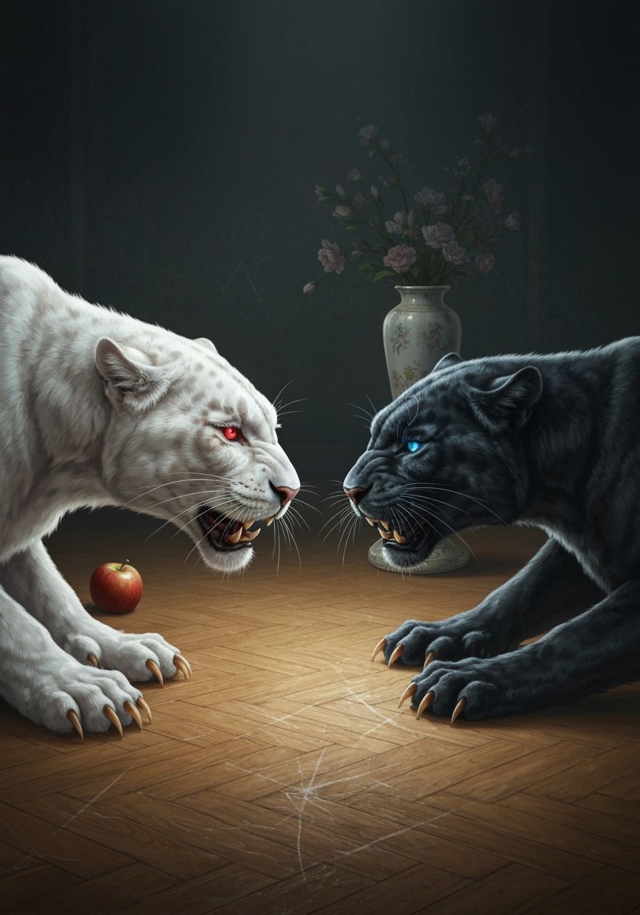 Panthers Confrontation in Cinematic Realism