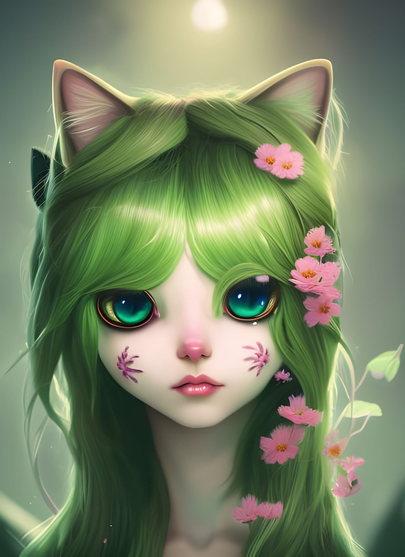 Anthropomorphic Cat Girl