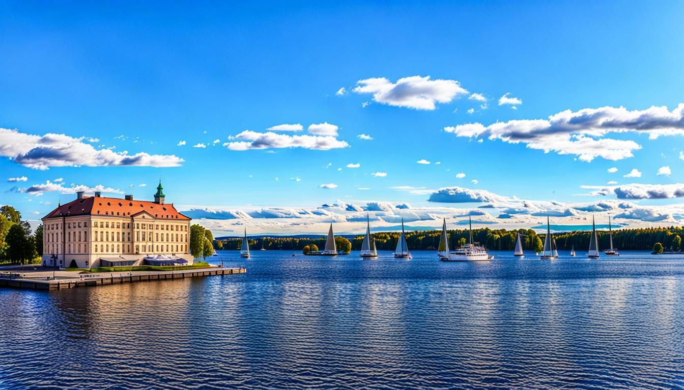 Stadshotellet Lidköping on Lake Vänern in 4K