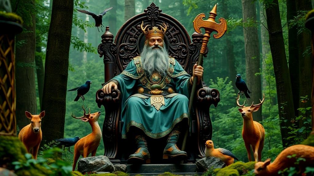 Dagda in an Irish Forest