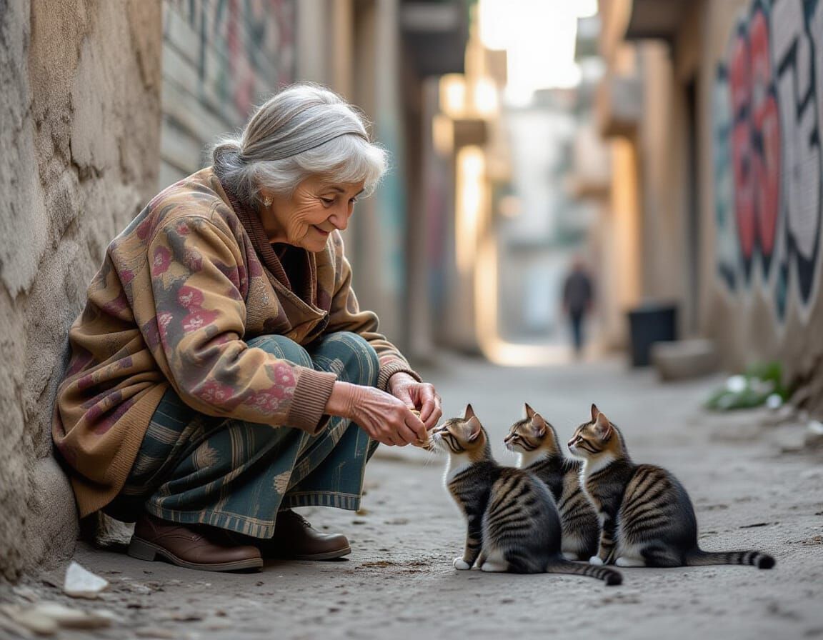 The woman who fed the forgotten