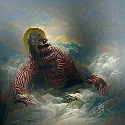 Horrific God in the Style of Gustave Doré