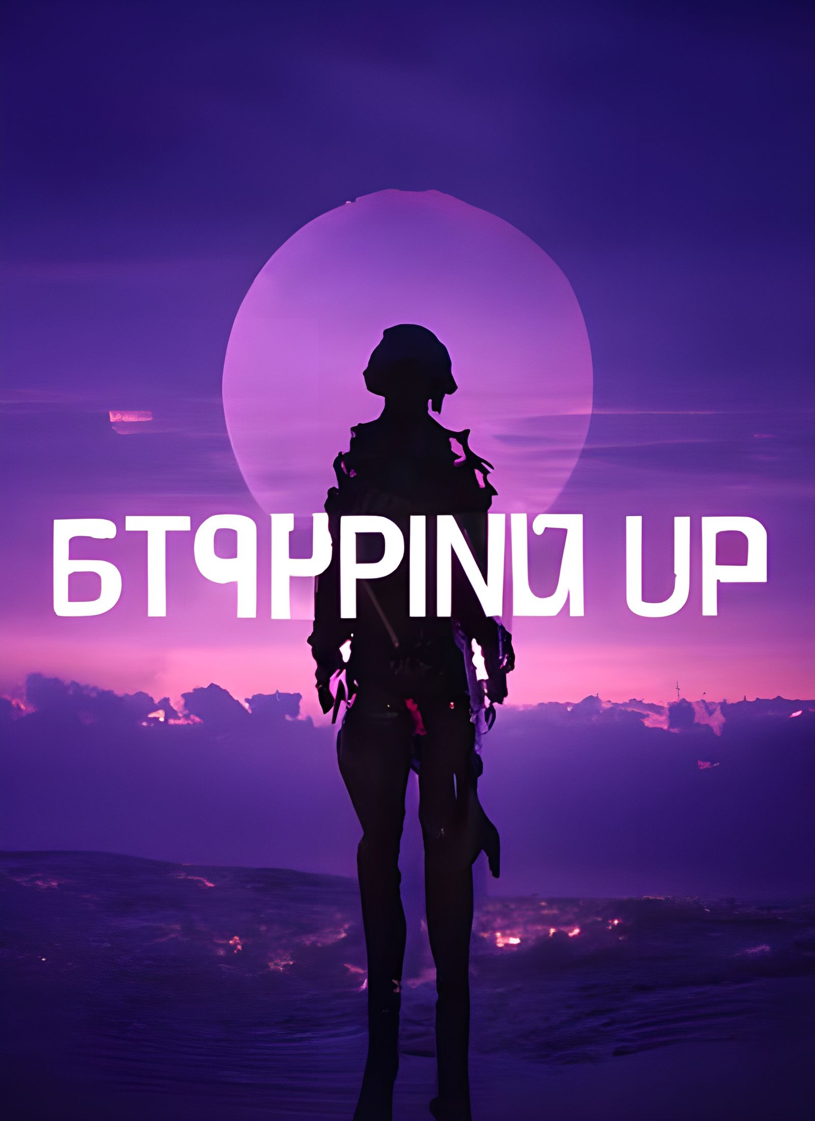 Russian Soldier Silhouette Over Purple Horizon