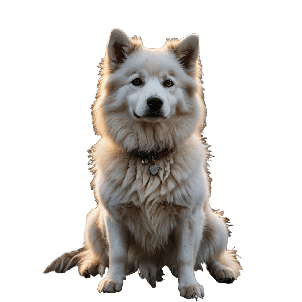Hyperrealistic American Eskimo Dog Portrait