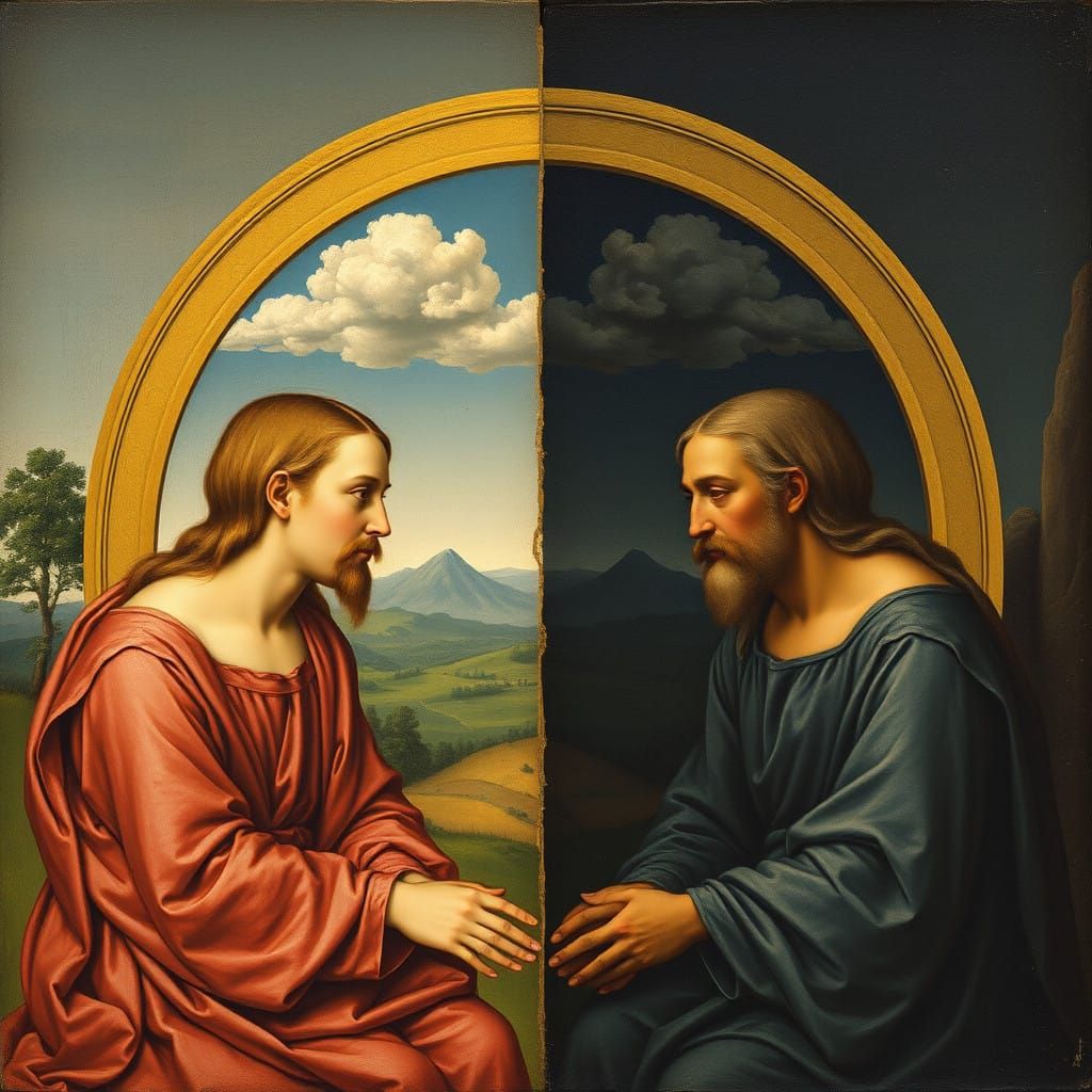 Divided Realms in Giotto's Masterful Style