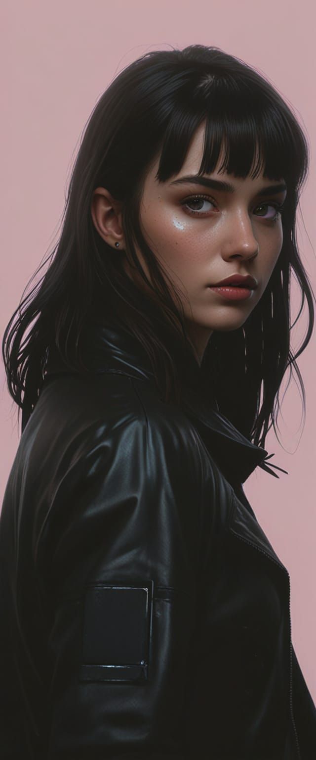 Sci-Fi Romance Book Cover: Cyberpunk Woman on Alien Planet