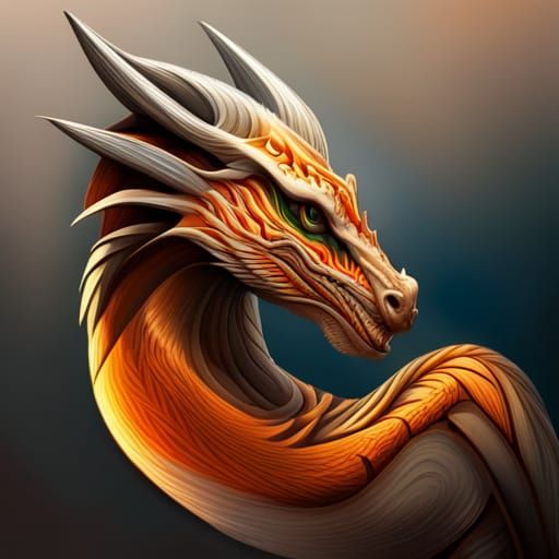 Hyperrealistic Dragon in Splash Art Style