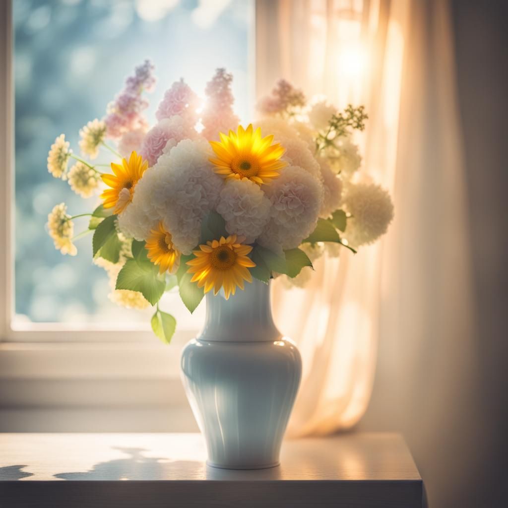 Vase Still Life with Divine Sunlight