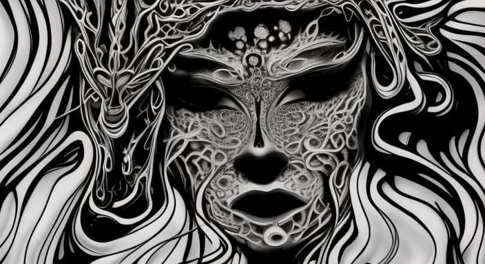 Dynamic Abstract Image with Luminous Details