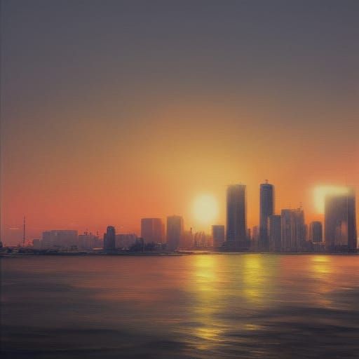 Tokyo Sunset Concept Art in 8K Resolution