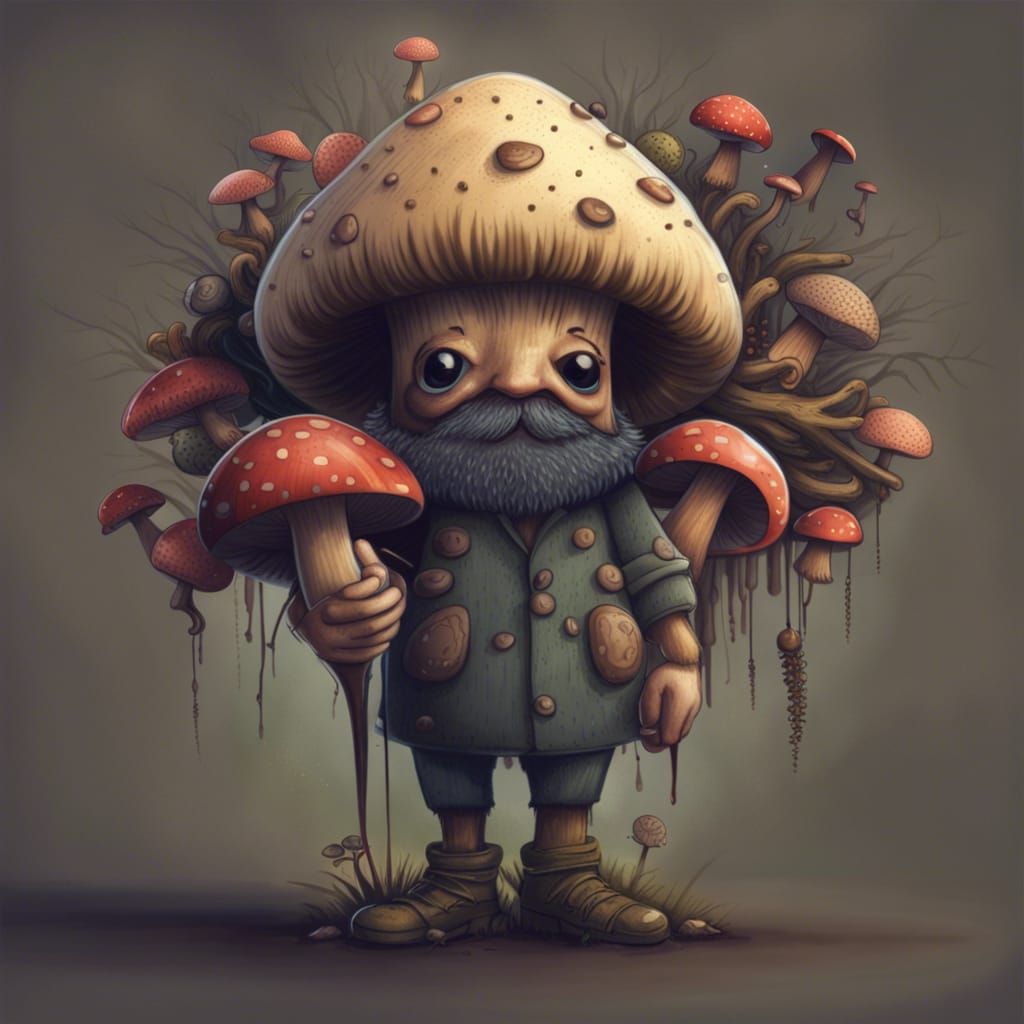 Mushroom Man: A Whimsical Fungal Character