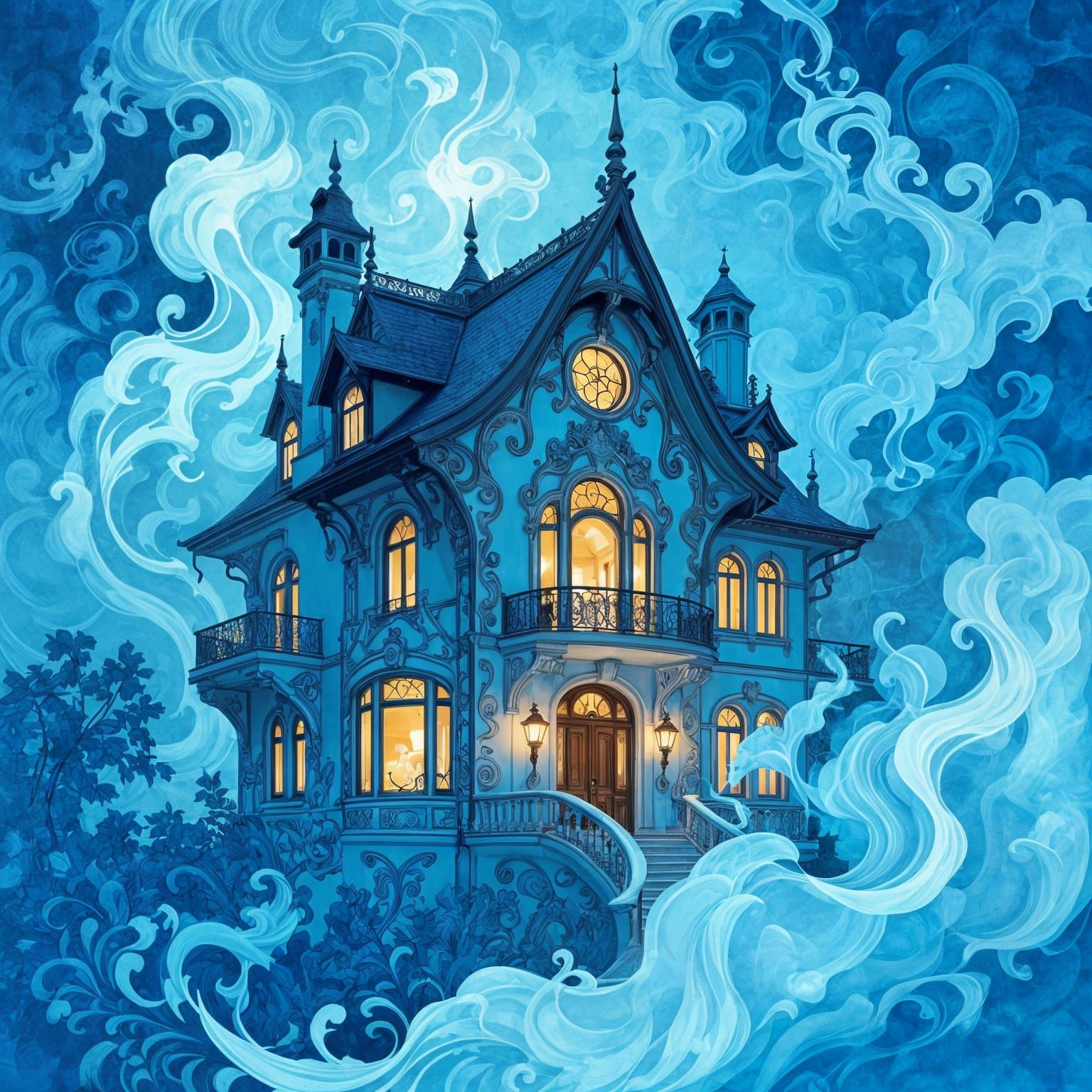 Magical House Emerges from Vintage Smoke
