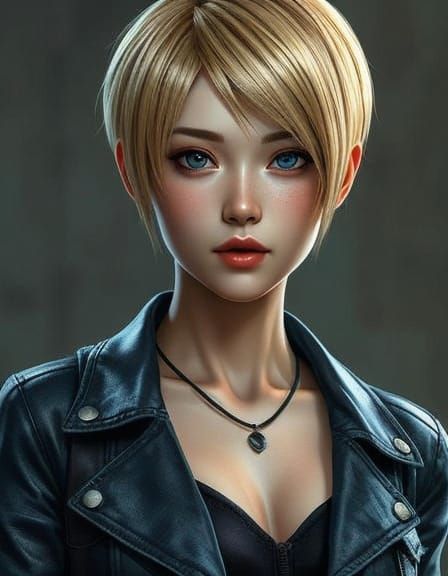 Aya Brea Portrait in Hyper-Realistic Digital Art