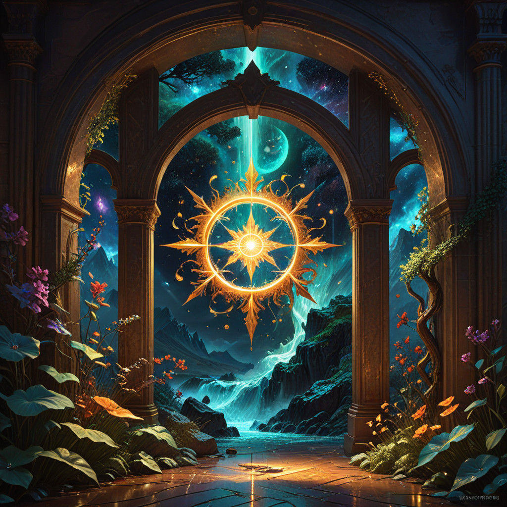 Mystical Portal in Ethereal Glory
