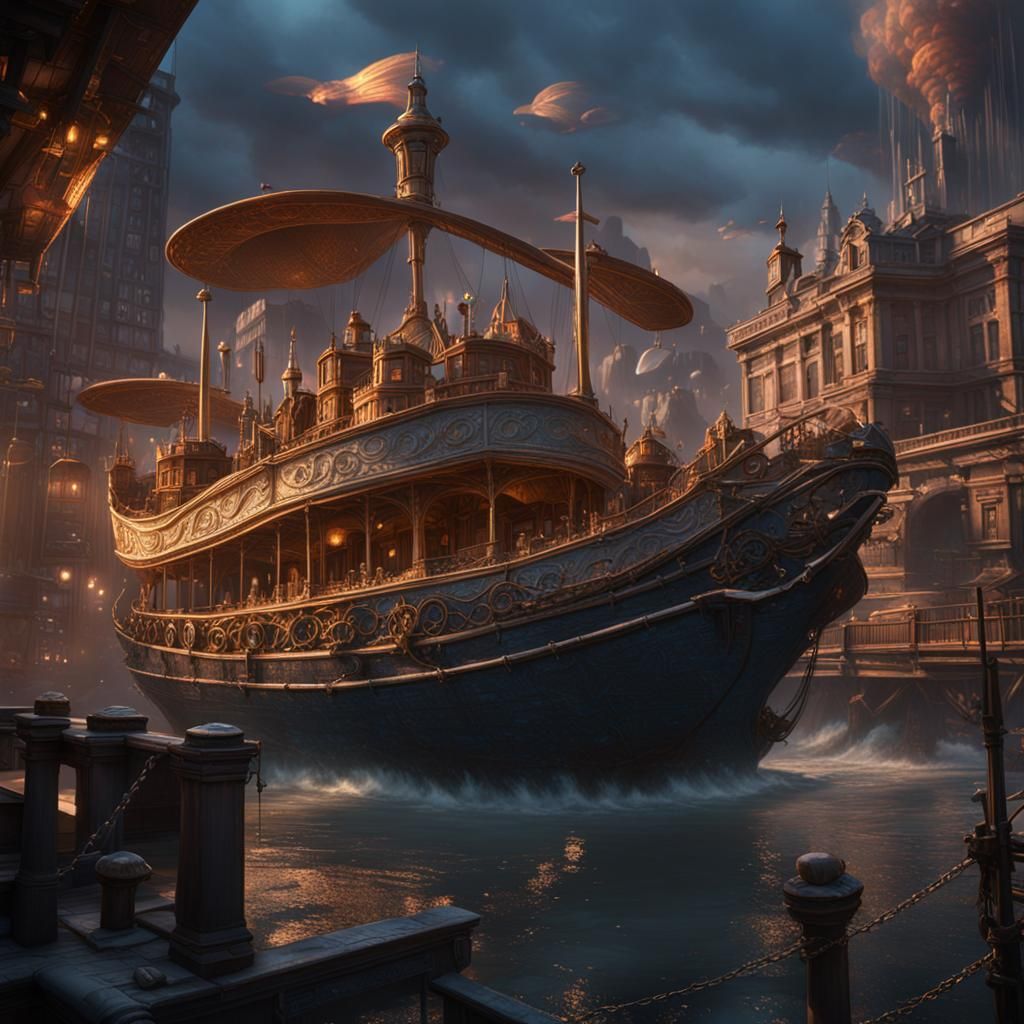 Detailed Matte Painting of Dumbo in Deep Color