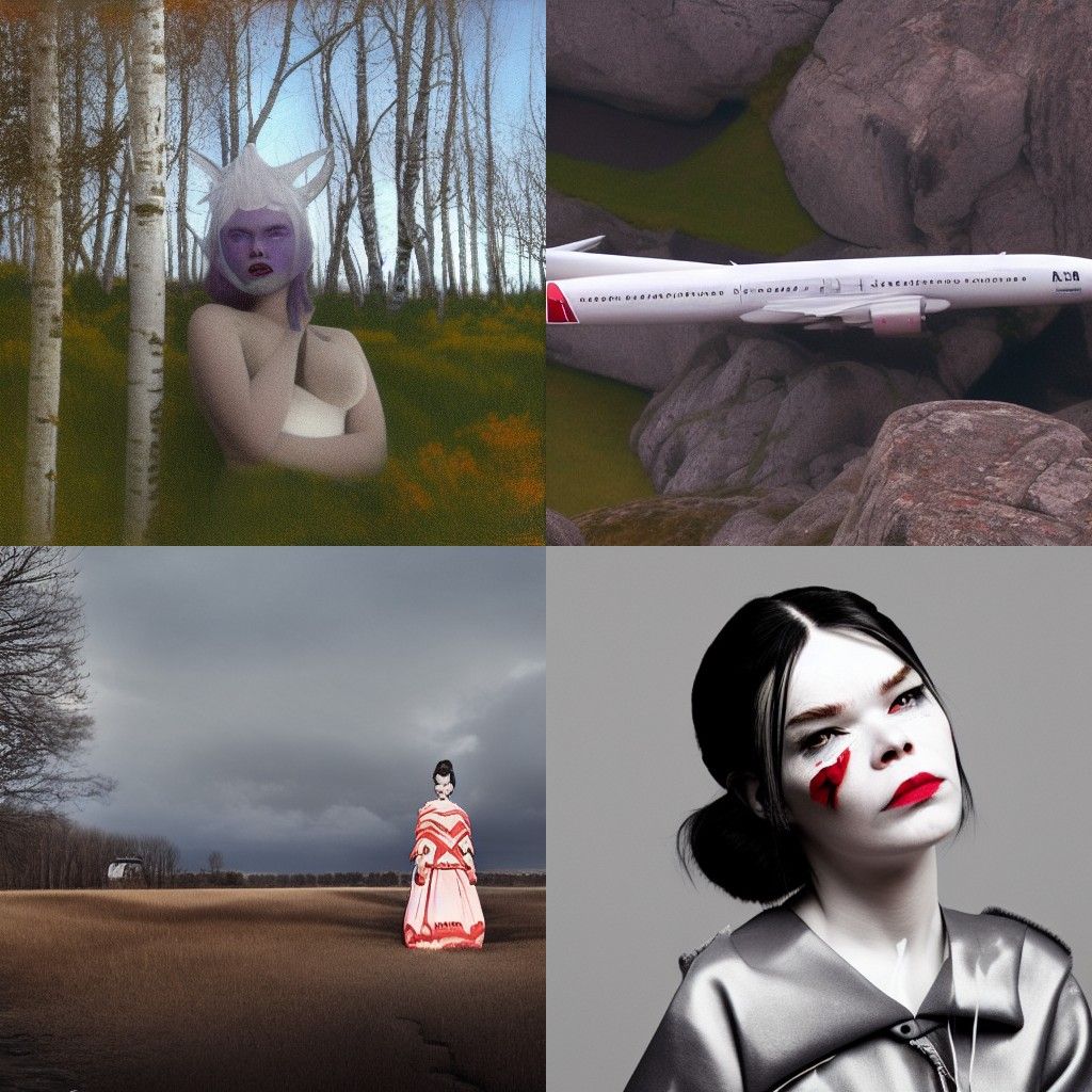 Abstract Portrait with Vibrant Brushstrokes