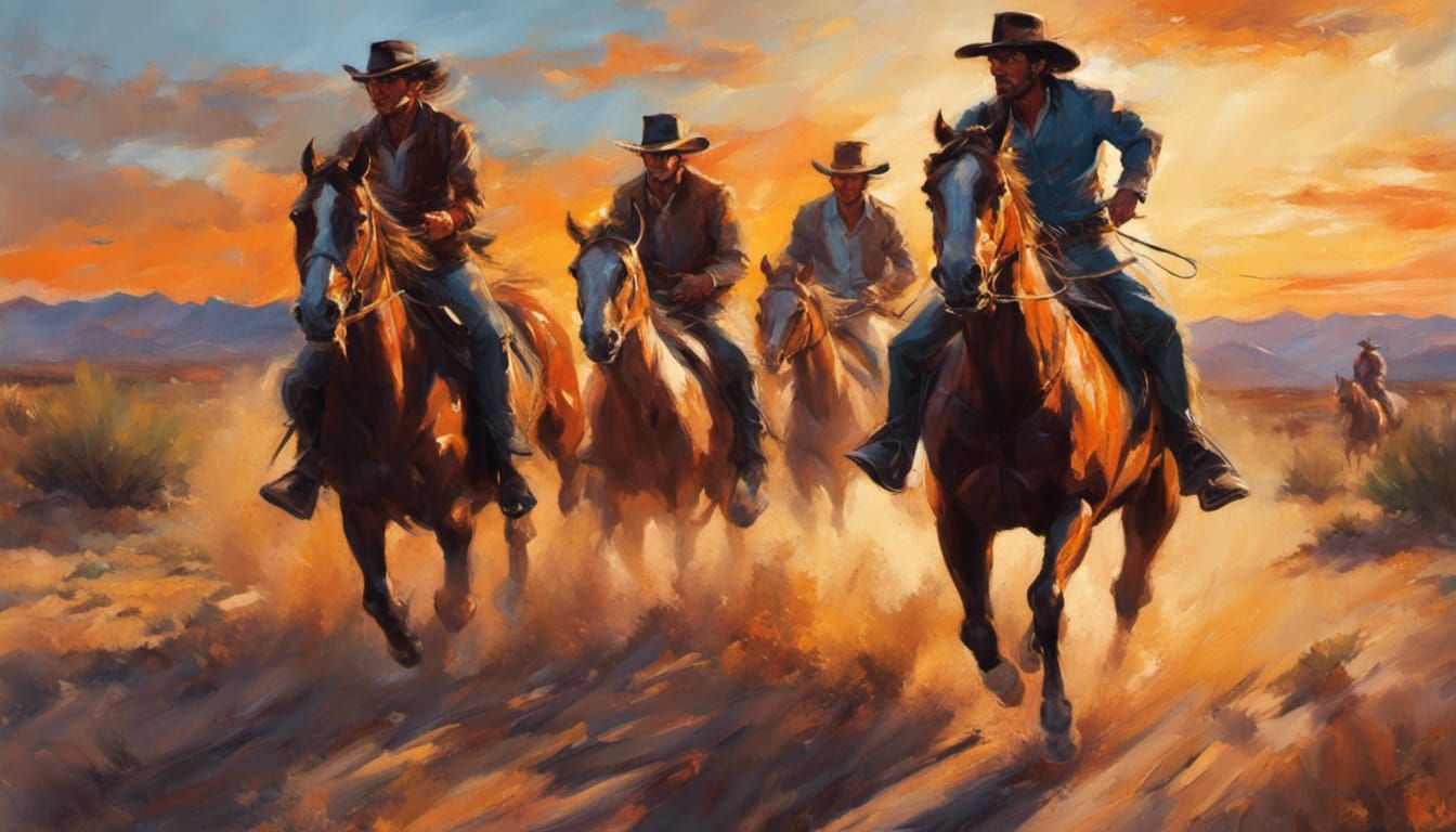 Cowboy Outlaws' Wild Desert Escape