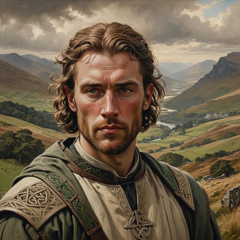 William Fitz Duncan Portrait in Medieval Realism