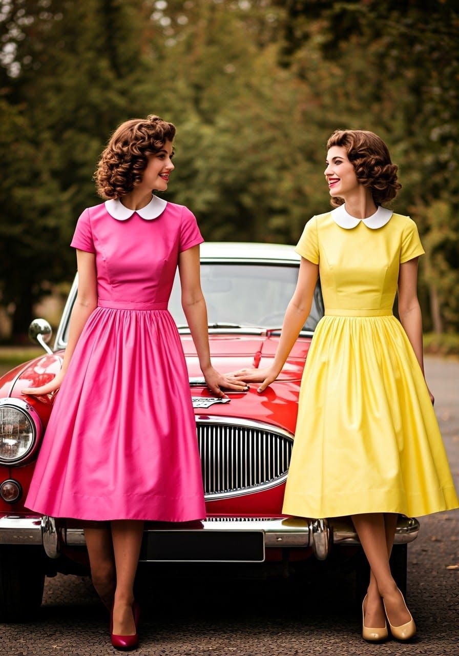 Monte Carlo Rally: Elegant Women with Austin Healy