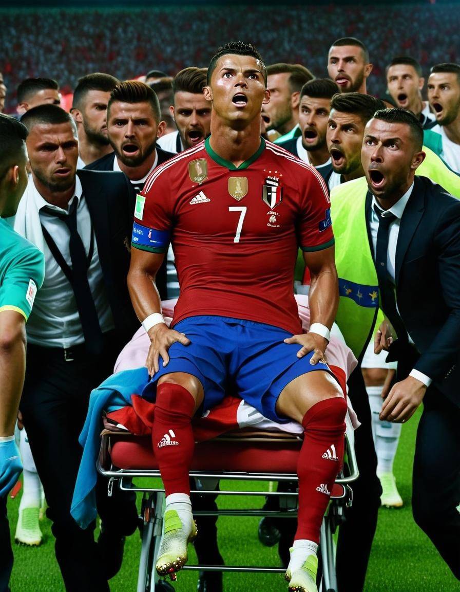 Heartbroken Ronaldo's Fateful Night: Anime-Inspired 3D Rende...