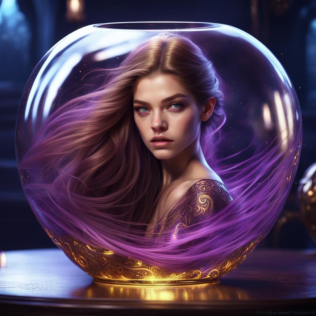 Barbara Palvin in Enchanted Glass Apple Dreamscape