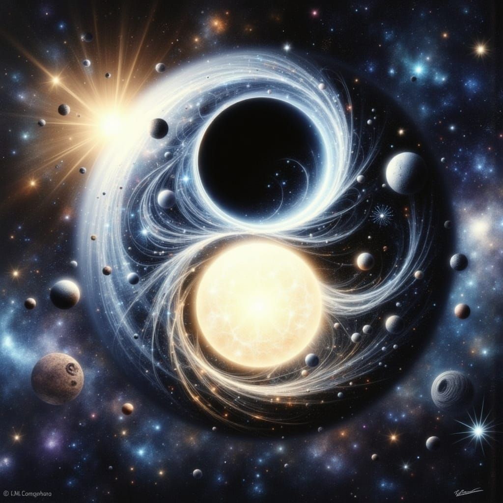 Cosmic Yin-Yang: Black Hole and White Star