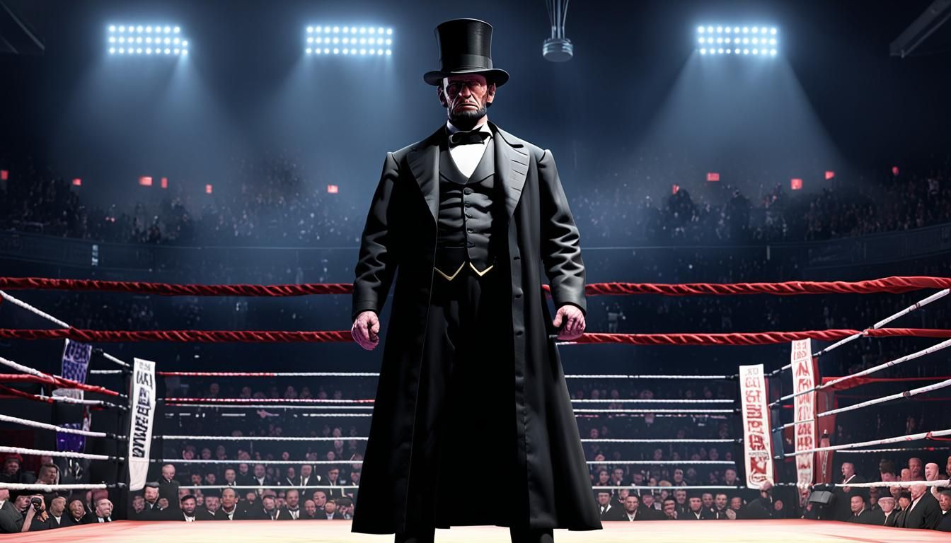Abraham Lincoln as The Undertaker: Wrestling Art