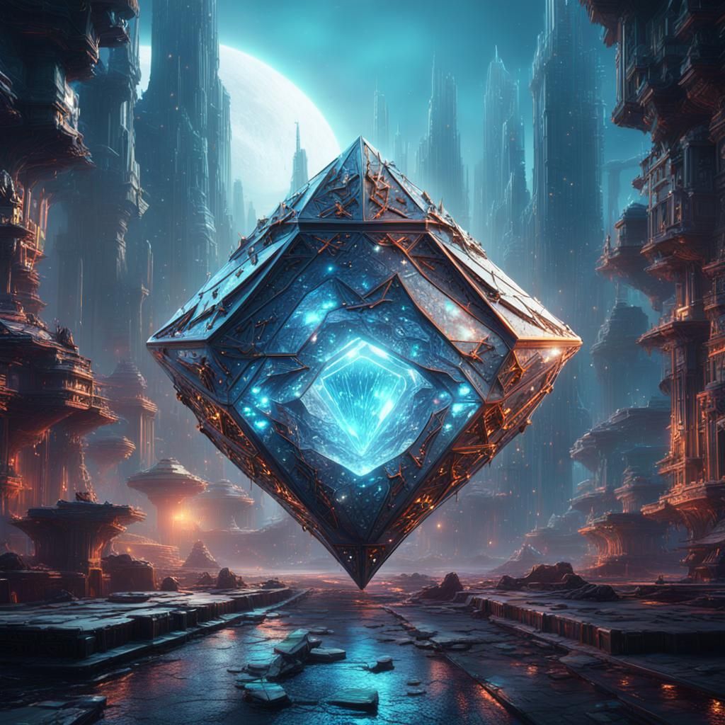 Cybernetic Diamond Concept Art in Unreal Engine 5