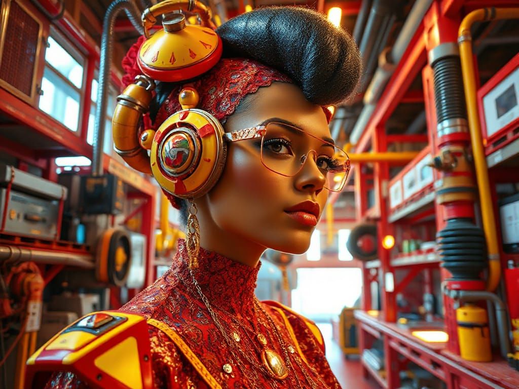 Vibrant Industrial Art: Modern Ideas & High Fashion