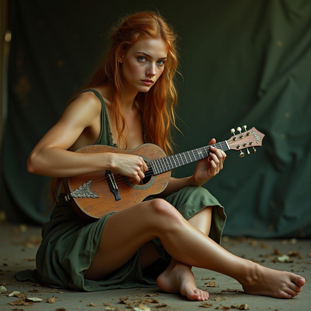 Ethereal Bard in Muted Earth Tones