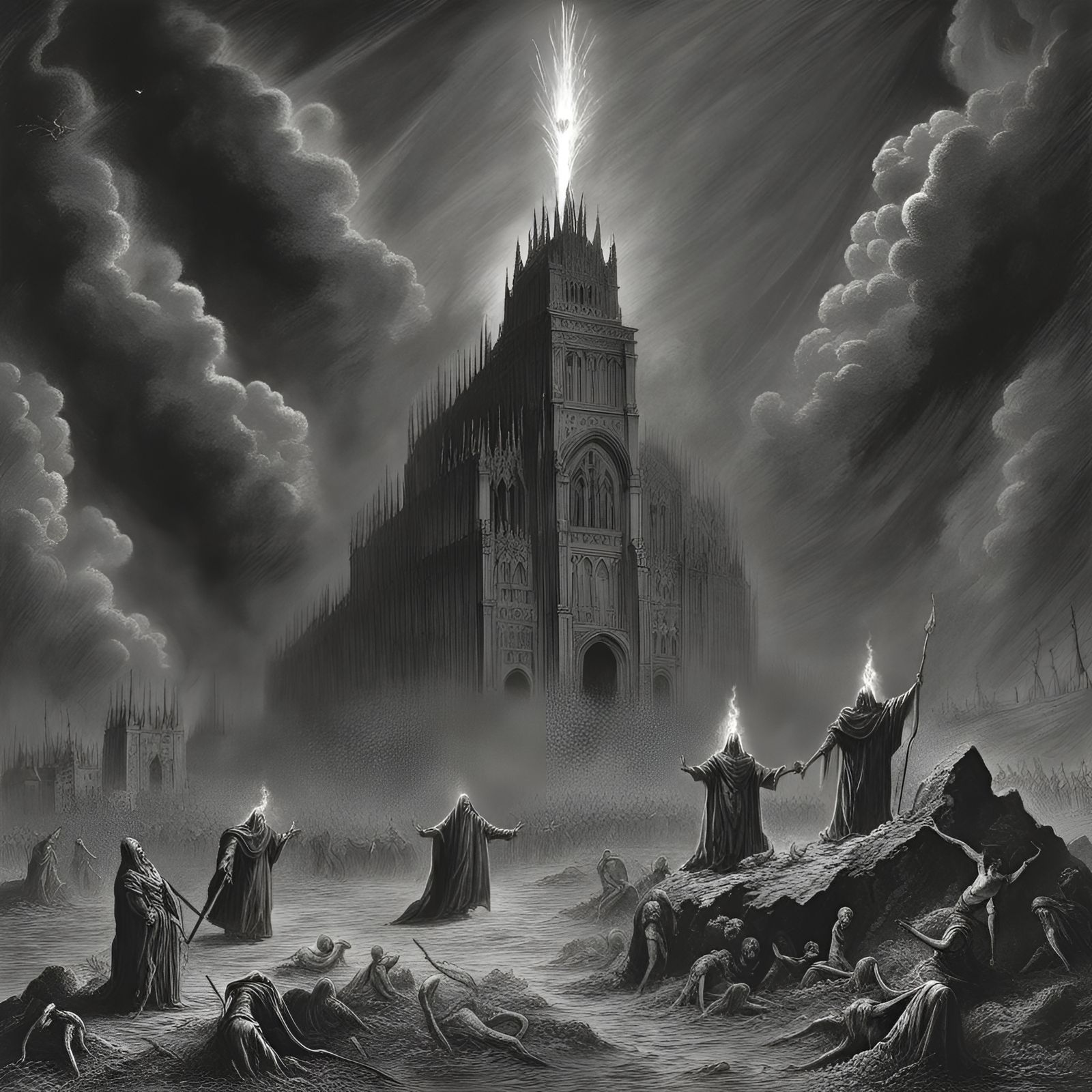 Sodom and Gomorrah Destroyed: Heavy Metal Magazine Art