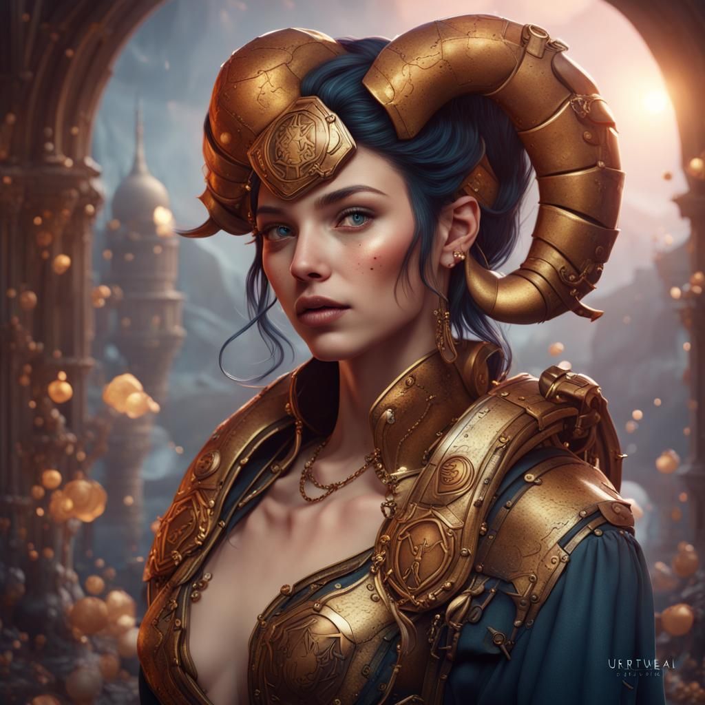 Beautiful Aries Woman - Zodiac Sign Collection