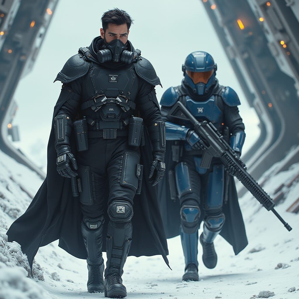 Hyperrealistic Sci-Fi Soldiers Descend from Starship