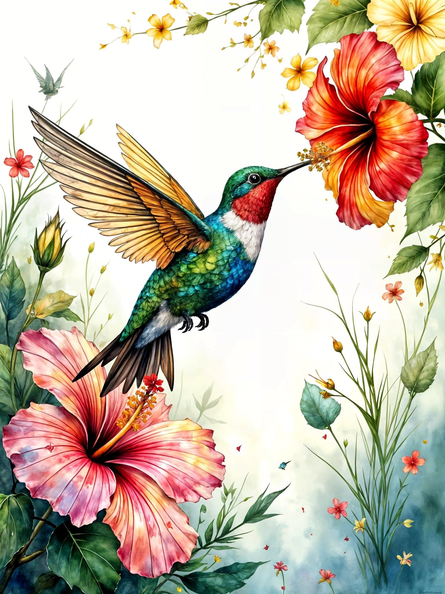 Humming Hibiscus