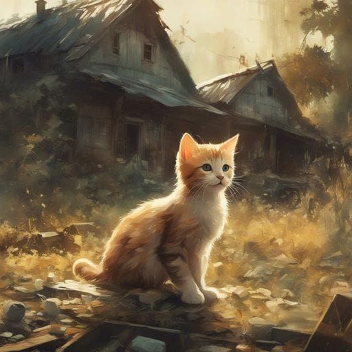 Adorable Kitten Image Generated by AI