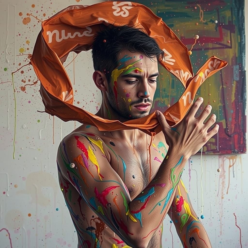 Expressive Abstract Art in Vibrant Colors