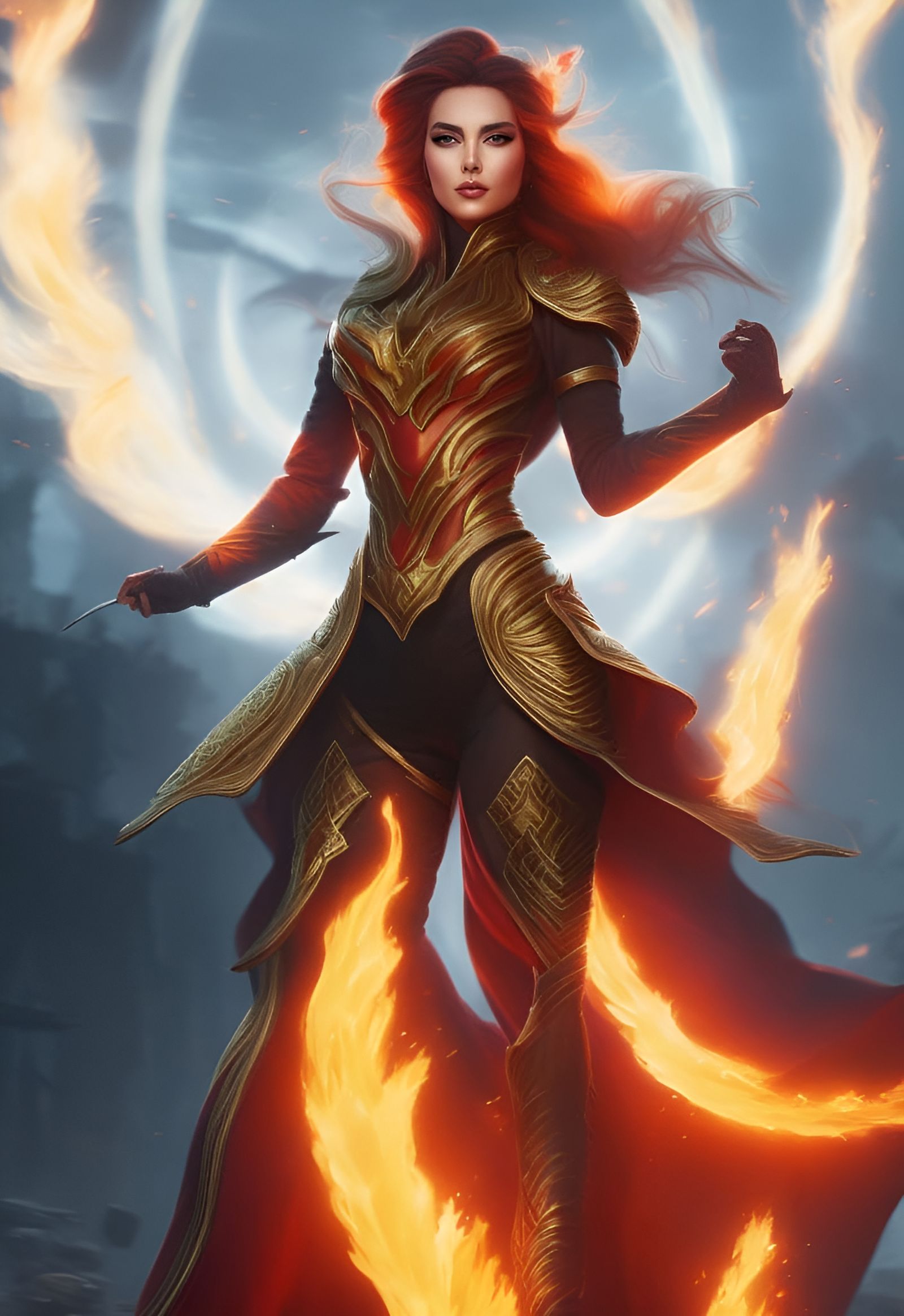 Fire Empress Lina Inverse Portrait