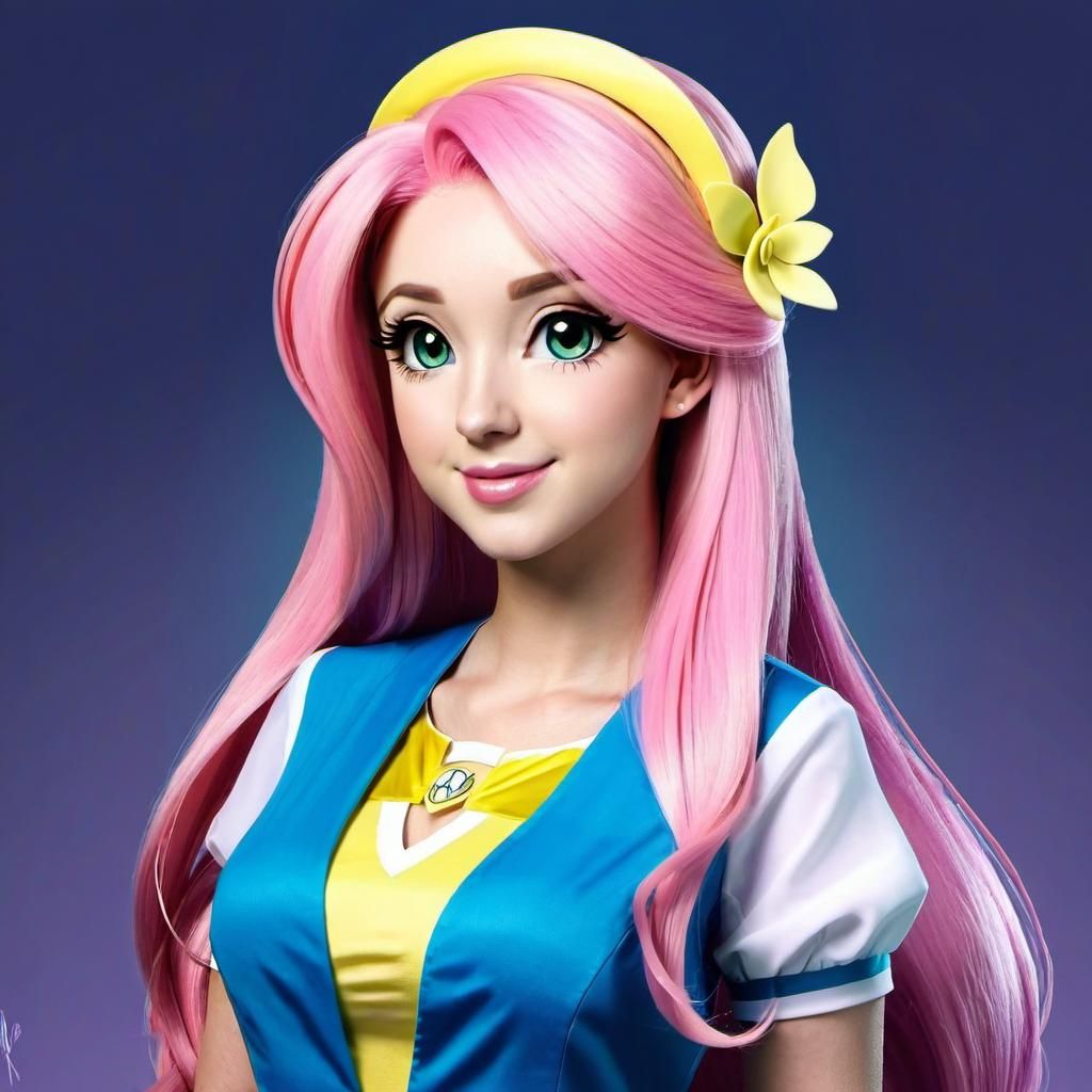 Fluttershy as Human Girl