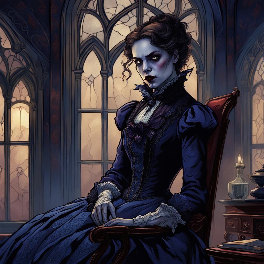 Lizzie Borden: Vampire Fantasy in Victorian Gothic Style